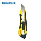 Coltello ritrattabile automatico, coltello del tagliacarte, un coltello della taglierina della rottura della automatico-serratura di 18mm ABS+TPR fuori dal coltello