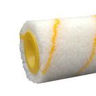 Rullo di pittura decorativo poliacrilico, bianco regolare del rullo di pittura con la banda gialla